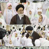 عکس/ تصاویری به یادماندنی از حضور امام جمعه شهید تبریز در جشن فرشته‌ها