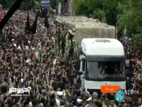 گزارش صداوسیما از سنگ تمام مردم تبریز در بدرقه شهدای خدمت 
