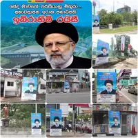 عکس/ نصب بنر «خداحافظ برای همیشه شیر خاورمیانه» در سریلانکا 