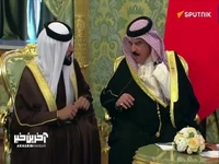 آموزش پوتین به پادشاه بحرین برای استفاده از دستگاه ترجمه‌