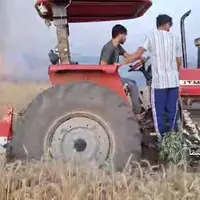 دومین آتش‌سوزی مزارع گندم در شهرستان باشت