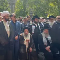 عکس/ حضور چند خاخام یهودی در مراسم تشییع امیرعبداللهیان، وزیر خارجه شهید 