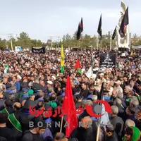 عکس/ موج عظیم مردم بیرجند در تشییع پیکر رئیس جمهور شهید و شهدای همراه