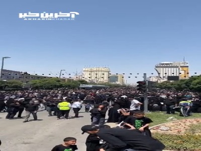 تصاویر آخرین خبر از سیل جمعیت حاضر در میدان بسیج مشهد