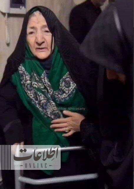عکس‌/ تصاویری جدید از مادر ابراهیم رئیسی پس از شهادت رئیس جمهور