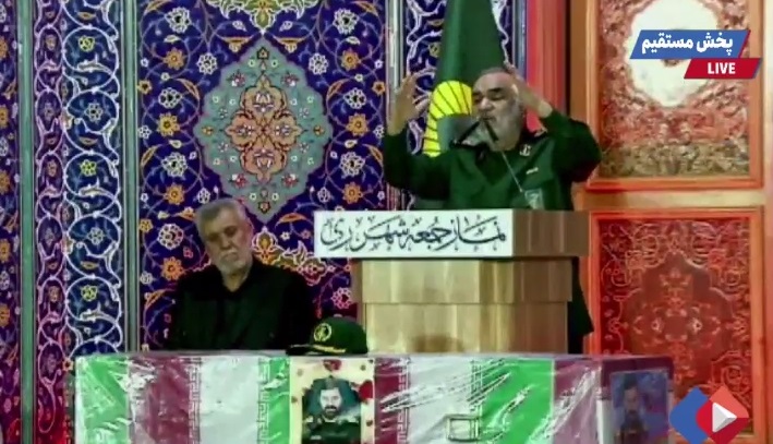 فرمانده سپاه در مراسم تشییع شهید موسوی: هیچ‌چیز جز فداشدن ما پاسخی به مهر و محبت شما نیست