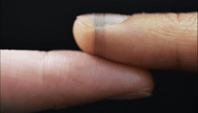 حسگری که روی انگشت چاپ می شود