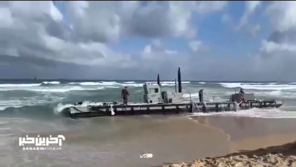 اسکله‌ شناور آمریکا در غزه دچار حادثه شد