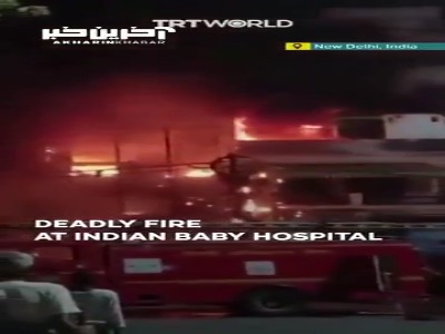 مرگ تلخ نوزادان هندی در اثر آتش‌سوزی در بیمارستان