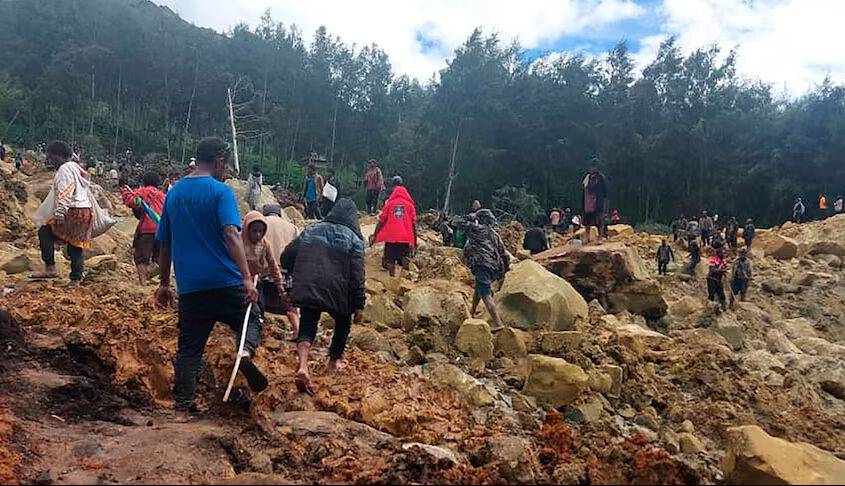 آمار کشته‌های رانش زمین در پاپوآ گینه‌نو به بیش از 670 نفر رسید