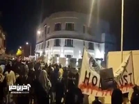 تظاهرات مردم بحرین در محکومیت کشتار رفح