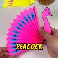 ساخت کاردستی طاووس کاغذی