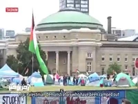 تظاهرات حمایت از فلسطین در دانشگاه تورنتو