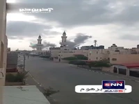بمباران یک مسجد توسط توپخانه ارتش رژیم صهیونیستی 
