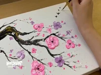 تکنیک شگفت انگیز نقاشی با قاشق؛ به همین راحتی در خانه نقاشی کنید