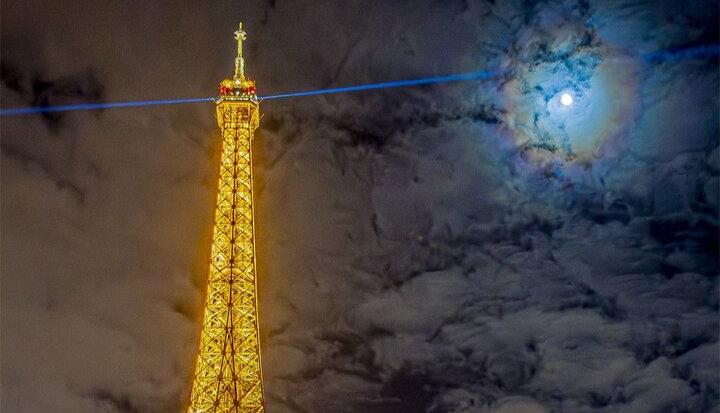 تصویر روز ناسا؛ خرمن ماه بر فراز پاریس