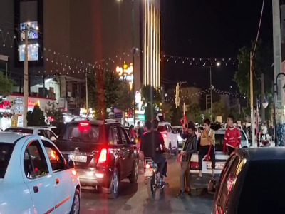 جشن قهرمانی پرسپولیس در خیابان‌های یاسوج