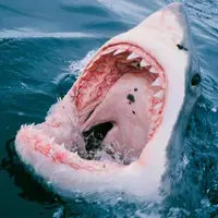 شکار یک ماهی غول پیکر با دندان هایی شبیه به کوسه
