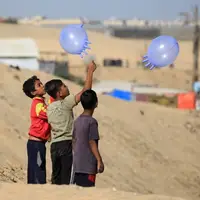 وسیله بازی متفاوت کودکان غزه