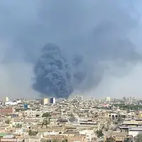 آتش‌سوزی گسترده در نجف
