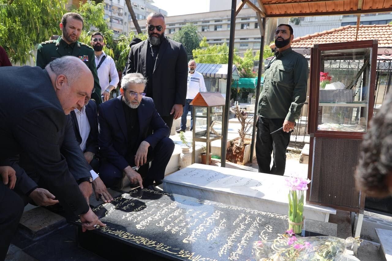 حضور علی باقری در روضه الشهدای بیروت