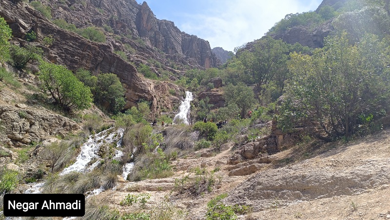 عکس/ آبگرمه آبشاری زیبا در لرستان