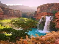 آبشار زیبای هاواسو در آمریکا