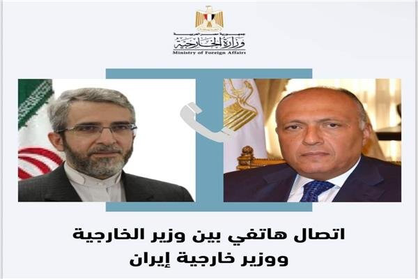 رایزنی باقری و وزیر خارجه مصر درباره روابط دوجانبه