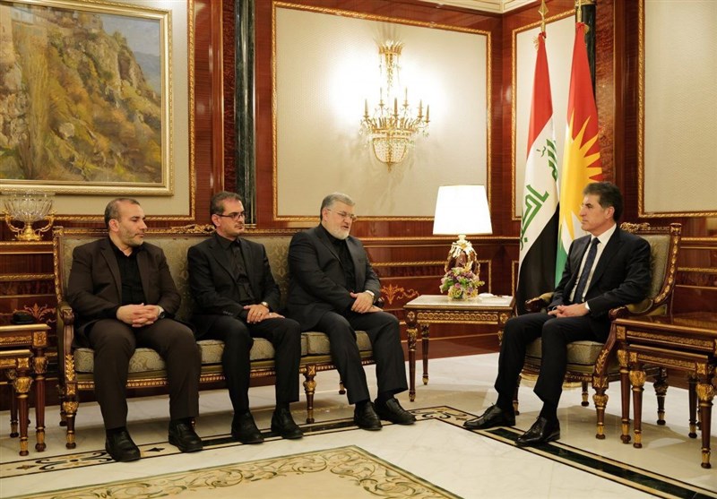 استانداران استان‌های هم‌مرز اقلیم کردستان با بارزانی دیدار کردند
