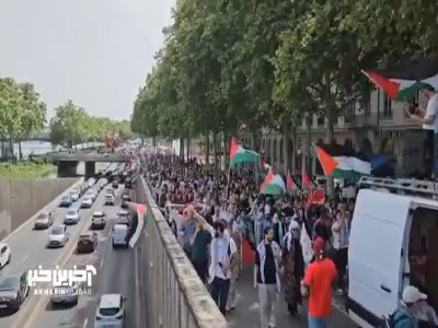 تظاهرات فرانسوی ها در محکومیت جنایات اسرائیل