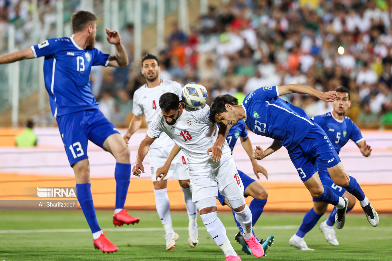 عکس/ تساوی دیدار انتخابی جام جهانی ۲۰۲۶ ایران و ازبکستان