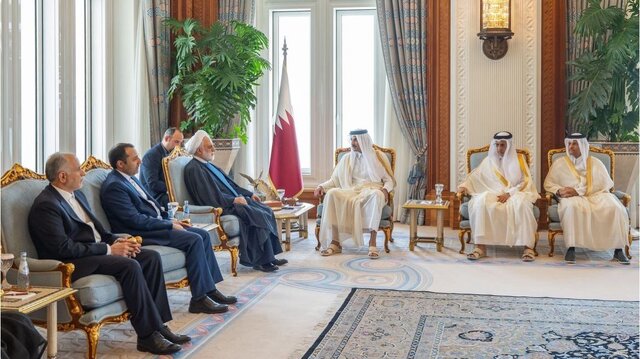 رئیس قوه قضاییه با امیر قطر دیدار کرد