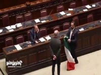 درگیری فیزیکی در پارلمان ایتالیا