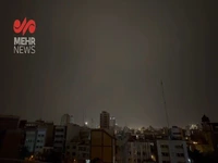 رعدوبرق در آسمان تهران