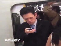 ویدیوئی عجیب از ازدحام جمعیت در متروی ژاپن