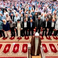 نماز عید بندگی در مصلای امام خمینی شهر رشت