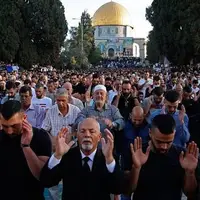 اقامه نماز عید سعید قربان با حضور ۴۰ هزار فلسطینی در مسجد الاقصی