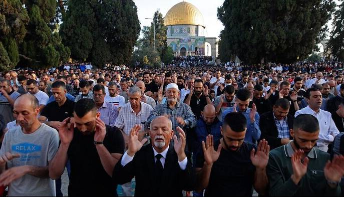 اقامه نماز عید سعید قربان با حضور ۴۰ هزار فلسطینی در مسجد الاقصی