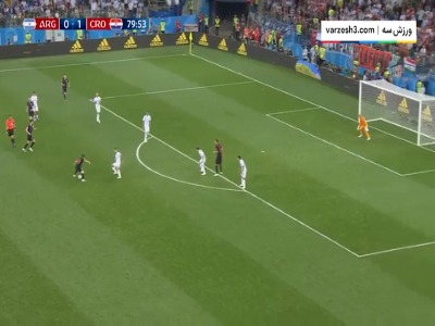 گل تماشایی مودریچ مقابل آرژانتین در جام جهانی 2018