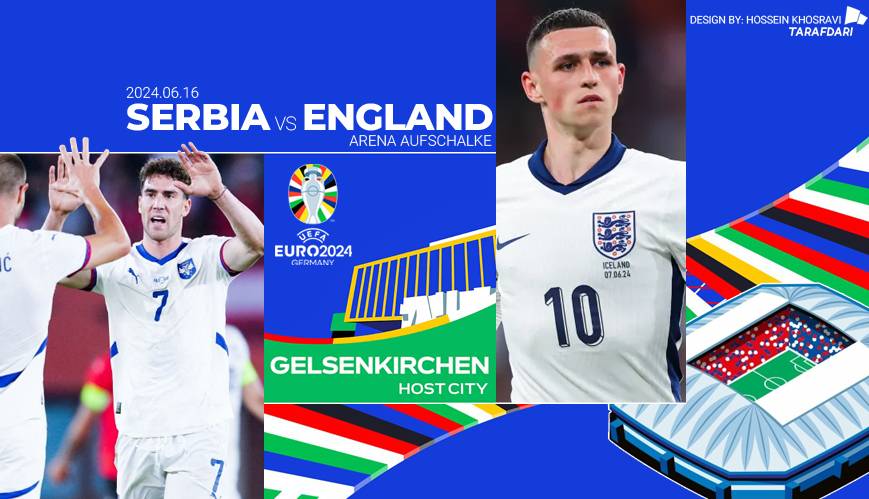 گزارش زنده؛ انگلیس 1-0 صربستان