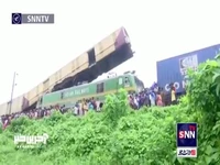 حادثه مرگبار در برخورد قطار باری و مسافربری در هند
