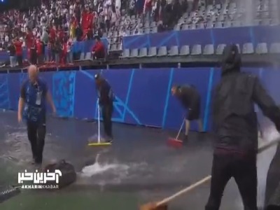 وضعیت عجیب ورزشگاه  در آستانه شروع بازی ترکیه و گرجستان