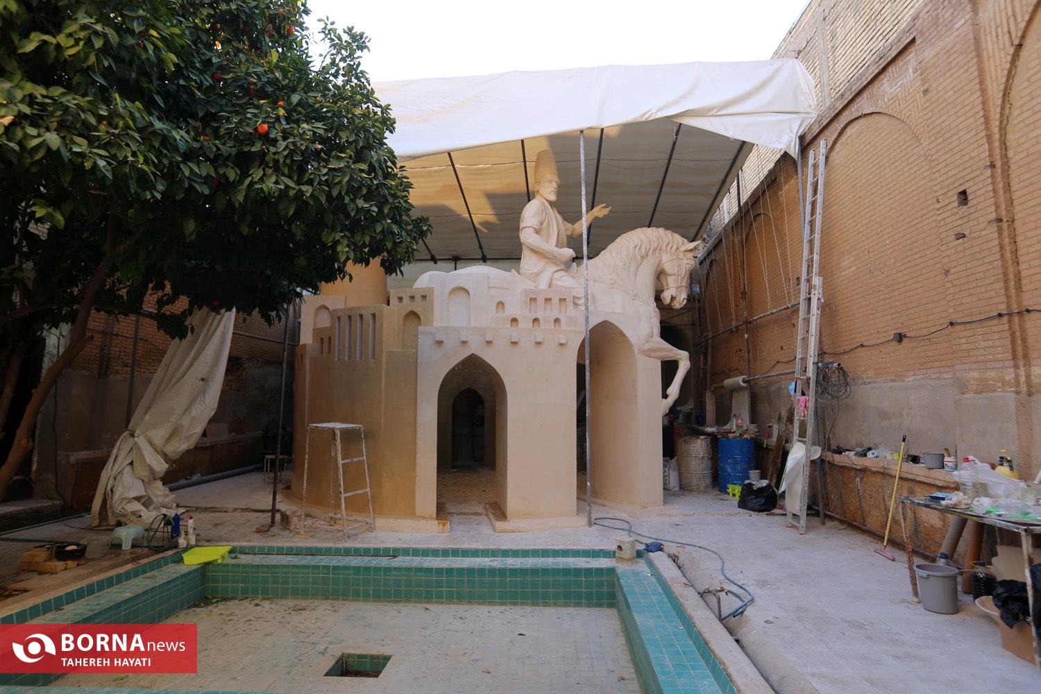 رونمایی مجسمه سردار حیدر زرقانی 