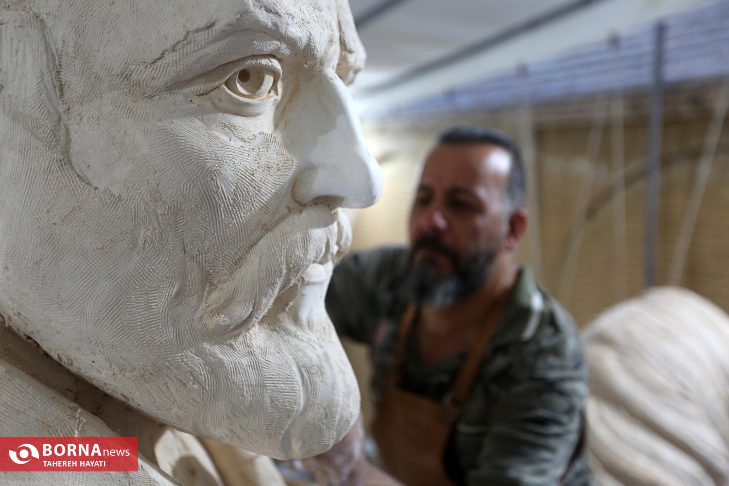 رونمایی مجسمه سردار حیدر زرقانی 