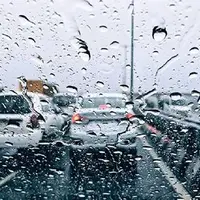 بارش باران در جاده‌های ۳ استان کشور