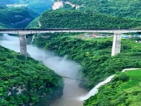 یکی از مرتفع ترین پل های راه آهن در گوئیژو