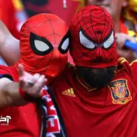 عکس/ تصاویری از هواداران اسپانیا و آلبانی پیش از آغاز بازی