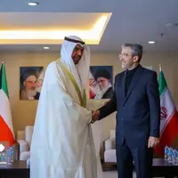 عکس/ دیدار وزیر خارجهٔ کویت با علی باقری