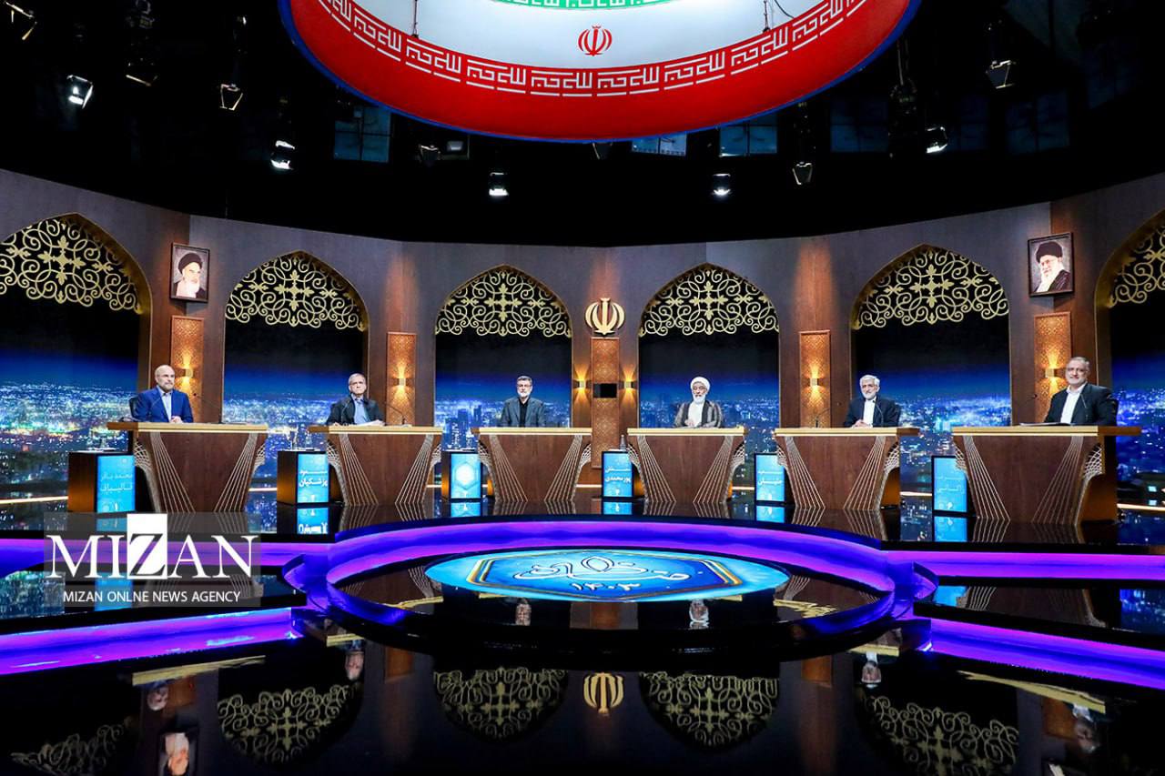 عکس/ تصاویری از چهارمین مناظره نامزدهای انتخابات ریاست جمهوری 