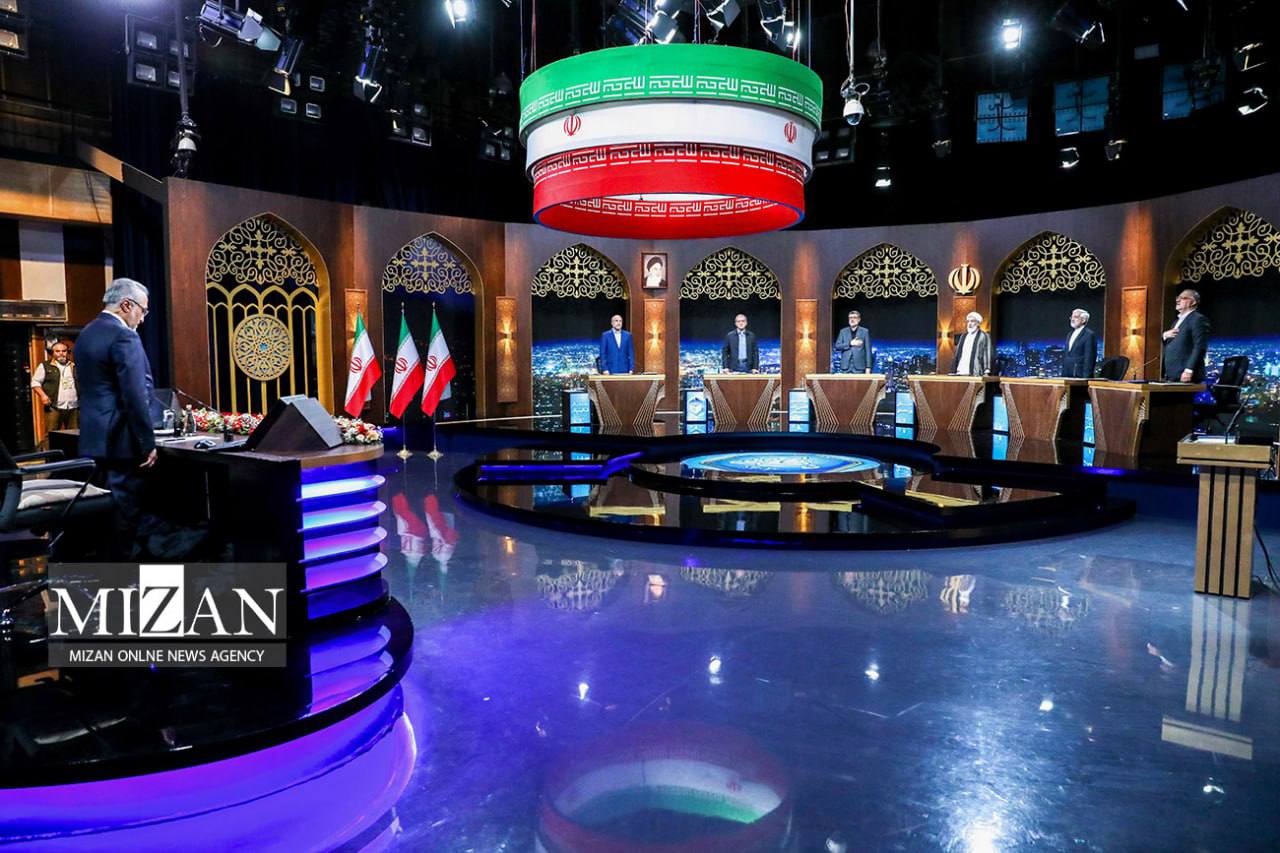 عکس/ تصاویری از چهارمین مناظره نامزدهای انتخابات ریاست جمهوری 